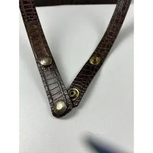 Handmade | Bags | Handmade Vtg Leather Crockalligator Rare  Handmade VTG Leather Crock/Alligator Rare Convertible Strap Hand/Shoulder Purse main image 0